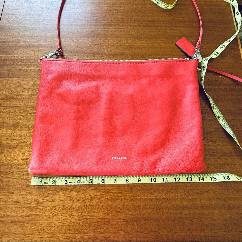 Coach Bleeker Daily Style L1382 29461 Vibrant Red Crossbody Bag Purse - Picture 11 of 15
